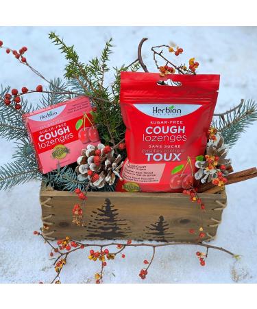 Herbion Natural Sugar Free Cough Lozenges Cherry Flavor | Cough Suppressant | Sore Throat Relief | Pack of 6 | - Buy Online on GoSupps.com