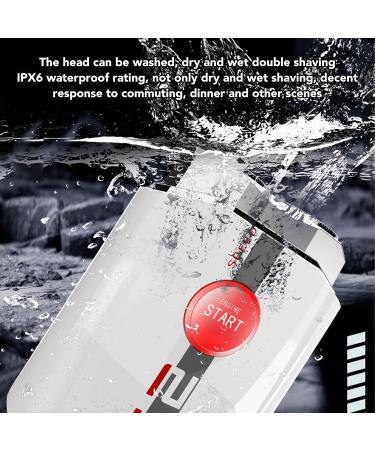 Premium Beard Trimmer - Zinc Alloy Double Head Portable & Washable Electric Razor for Men | Perfect for Travel & Grooming - Buy Online on GoSupps.com