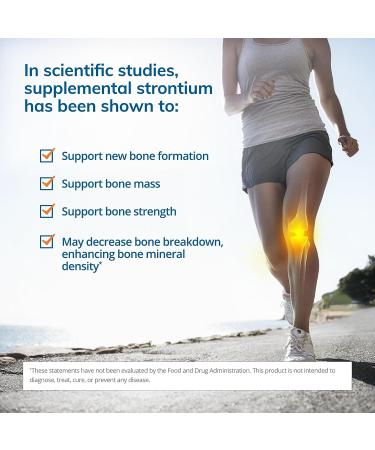 EuroMedica Strontium Capsules - Key Mineral for Bone Health - Supports Formation, Strength & Density - Non-GMO Vegan Kosher - 60ct - Buy Online on GoSupps.com