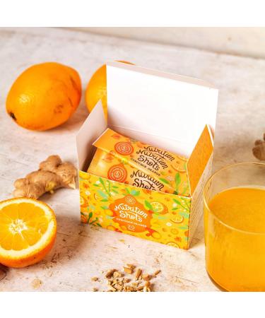 Turmeric & Orange Nutrition Shot - Immune System Booster Beverage Powder with Vitamin C - 20 Shots/Box - Buy Online on GoSupps.com
