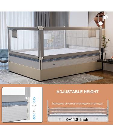 UMOMO Bed Rail for Toddlers  76-in Extra Long  Portable Safety Bed Guardrail w/Double Safety Child Lock  Baby Bed Rail Guard  Fit King & Queen Full Twin Size Bed Mattress (76 INCH  Gray) - Buy Online on GoSupps.com