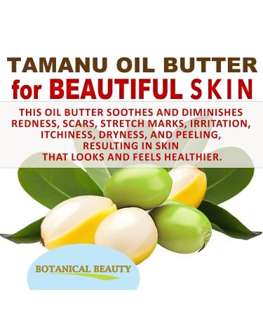 Botanical Beauty TAMANU OIL BUTTER RAW 100% Pure Natural VIRGIN UNREFINED Cold-Pressed Carrier for Face Skin Body Hair Lip Nails. Rich in Vitamin E (4 Fl Oz) 4 Fl Oz (Pack of 1) - Buy Online on GoSupps.com