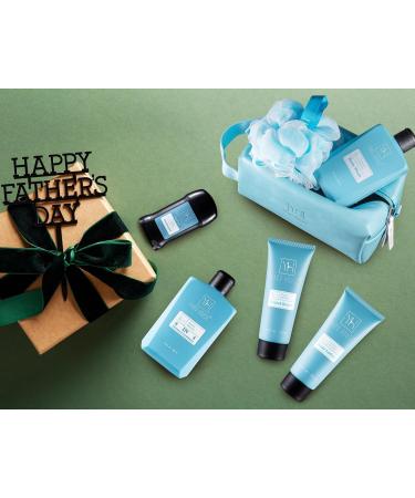 Bath and Body Men's Gift Set - Glacier Absolute | Premium Father's Day Birthday & Christmas Gifts | Skin Care Kits in Leather Toiletry Bag - Buy Online on GoSupps.com