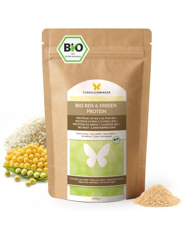 1kg de prot ine de riz et de pois BIO (m lange 7:3) 83 8% de prot ines sans additifs go t neutre naturellement v g talienne ni soja poudre v g tale pure (1000g)