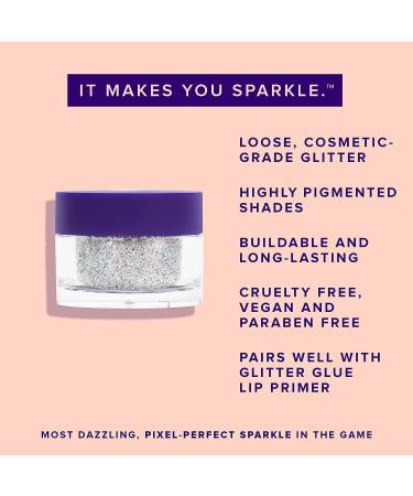 Unicorn Snot Holographic Hi-Def Glitter for Face, Body & Hair - Vegan & Gluten Free - 0.10oz (Beam/Holo Silver) - Buy Online on GoSupps.com