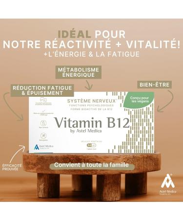 Vitamin B12 methylcobalamin 1000 IU 40 000% of recommended daily intake support of the nervous system and psychological functions - 32 64 96 capsules (96) - Buy Online on GoSupps.com