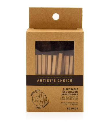 Artist's Choice Bamboo Eye Shadow Applicators - Eco-Friendly, Soft Pads for Effortless Blending | Single-End Design for Monochromatic Looks | Professional Single-Use Option - Buy Online on GoSupps.com