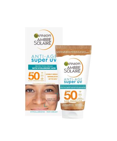 Buy Garnier Ambre Solaire Anti-Age Super UV SPF 50+ | Top Sunscreen for Anti-Aging Protection | 50 ml - Fast International Shipping - Buy Online on GoSupps.com