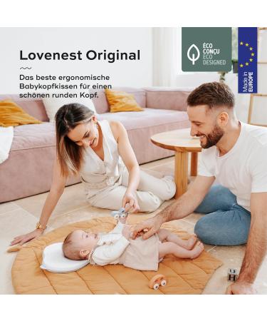 Babymoov Lovenest Original White Pediatrician-Designed Baby Pillow for Optimal Head Shape & Comfort - Buy Online on GoSupps.com