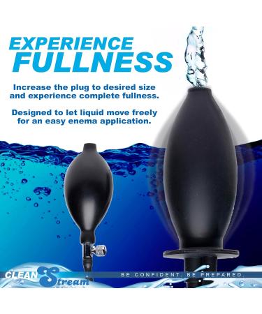 CleanStream Inflatable Enema Plug - Reusable Latex-Free Silicone Cleaner for Men & Women | Portable Comfort & Easy Use - Buy Online on GoSupps.com