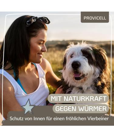Provicell Para-W-Vital | Natural Worm Cure & Deworming Agent for Dogs | Veterinarian Developed in Germany | 120 Tablets for Effective Support - Buy Online on GoSupps.com