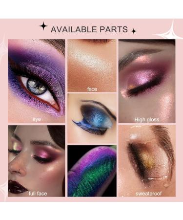 Adriana Nicole Cosmetics Eyeshadow Double Chrome Eye Shadow Ethereal Single Color-shifting Eyeshadow Adriana Nicole Eyeshadow Eyeshadow with Exquisite Glitters (03#) - Buy Online on GoSupps.com