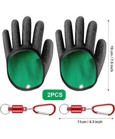 Roipus Waterproof Fishing Gloves - 2 Pack Bite-Proof & Stab-Resistant Anti-Cut Hunting Gloves with Magnetic Lock for Predator Fish Catching - Buy Online on GoSupps.com