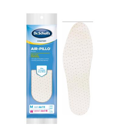 Dr. Scholl's AIR-PILLO Insoles // Ultra-Soft Cushioning and Lasting Comfort with Two Layers of Foam that Fit in Any Shoe - One pair White 1 Pair (Pack of 2)