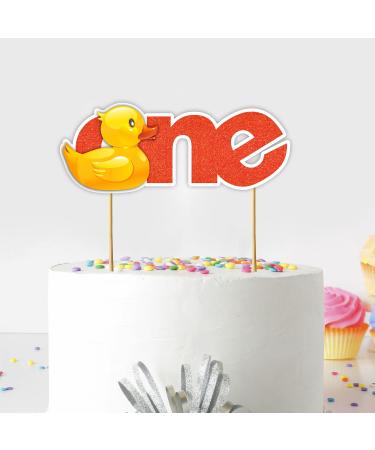 Seyal Cartoon Duck One Cake Topper