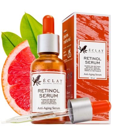 Retinol Serum for Face - 2.5% Pure Retinol Anti Wrinkle Serum with Hyaluronic Acid + Vitamin B3  Resurfacing Retinol Serum for Face Anti Aging Skin  for Men & Women  Facial Acne Retinol Serum