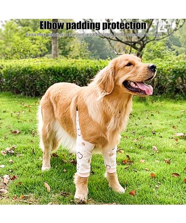 BROLEO Dog Elbow Protector Adjustable Comfortable Polyester Cotton Abrasion Resistant 1 Pair for Pet Supplies (L) - Buy Online on GoSupps.com