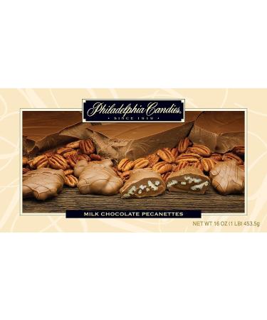 Philadelphia Candies Original Pecanettes (Caramel Pecan Turtles), Milk Chocolate 1 Pound Gift Box Pecanette Original / Milk Chocolate 1 Pound (Pack of 1) - Buy Online on GoSupps.com