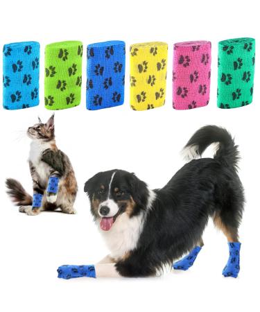 Dog Shoes Paw Protection Disposable Breathable Dog Socks Self-Adhesive Bandage for Dogs Outdoor Sports 7.5 * 6CM Size M