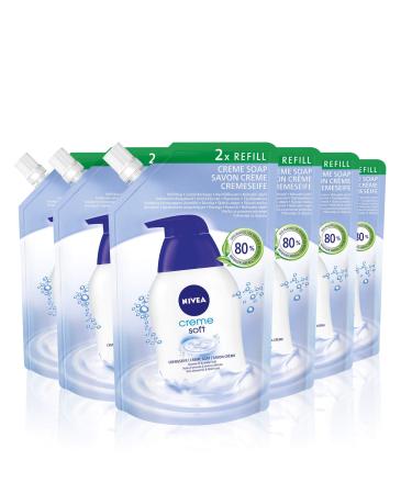 Nivea Creme Soft Care Soap Refill Bag 500 ml Almond Oil 3 l (Pack of 1)