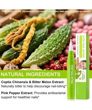 Stop Biting Nails for Kids7ml Stop Finger Biting Habits Prevention Pen Bitter Natural Sucking Habit Portable Healthcare for Youth Adults Teens Biters Toddler - Buy Online on GoSupps.com