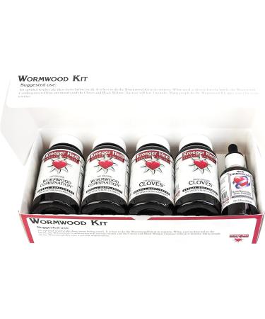 Wormwood Kit 5 Piece Set by Kroeger Herb Co - 5 Count (Pack of 1) - Premium Quality Herbal Remedies - Buy Online on GoSupps.com