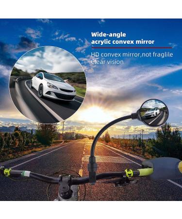 2 PCS Adjustable Rotatable Convex Rear View Bike Mirrors for Adult Bikes - Cycling Accessories - Buy Online on GoSupps.com