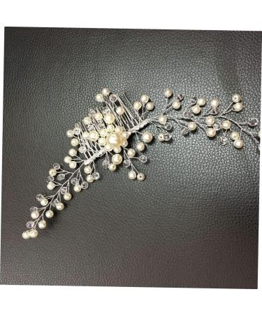 Didiseaon Party Favor Bridal Headpiece Goody Hair Clips for Women Hair Decorations Floral Decor Wedding Hair Side Combs Rhinestone Tiara Women Hair Accessories Bride Decorate Pearl - Buy Online on GoSupps.com