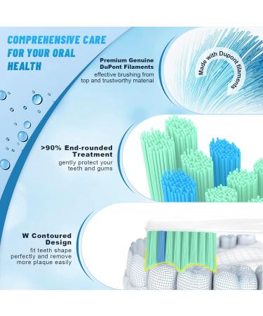 6 Pack Replacement Heads for Philips Sonicare E-Series Toothbrushes | Compatible with Essence, Xtreme, Elite, Advance, CleanCare | Screw-on Toothbrush Heads by Sonic Care - Buy Online on GoSupps.com
