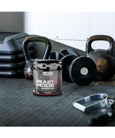 Booster Pre Workout - Alphatier Beastmode 400g - Vegan Green Apple Caffeine & Amino Acids for Ultra Hardcore Pump - Buy Online on GoSupps.com