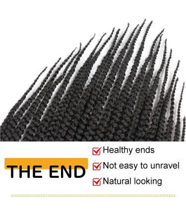 Goddess Box Braids Crochet Hair 18 Inch 7 Packs Prelooped Jumbo Braiding Hair for Black Women - 1B - Buy Online on GoSupps.com