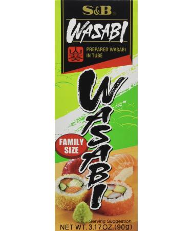 S & B Wasabi Paste 90g (Pack of 3) 3.17 Ounce (Pack of 3)