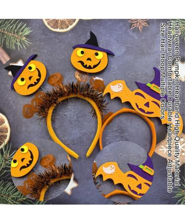 amangul Spooky Skull Pumpkin Head Shape Hairband Women Wash Face Makeup Skincare Headband for Photography Halloween Hairband(Singleheaded Pumpki) - Buy Online on GoSupps.com