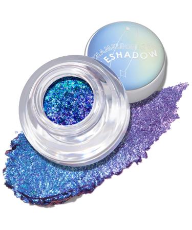 FOCALLURE Chameleon Cream Eyeshadow Intense Color Shifting Creamy Eye Shadows Highly Pigmented Metallic Shimmer Multi-Reflective Finishes Electric Dream 10 Electric Dream