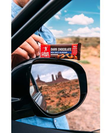 Caveman Foods Dark Chocolate Sea Salt Almond Nutrition Bars - 12 Pack (1.41 oz Each) - Buy Online on GoSupps.com