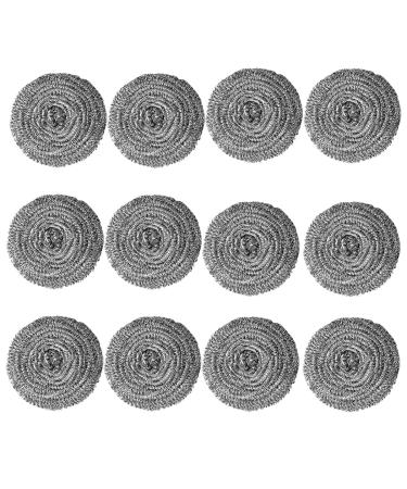 12 Pack Steel Wool Dish Scrubber 30g Steel Wool Scrubber Pad Used for Dishes Pans Pots and Ovens. Easy to Scoure for Tough Kitchen Cleaning.