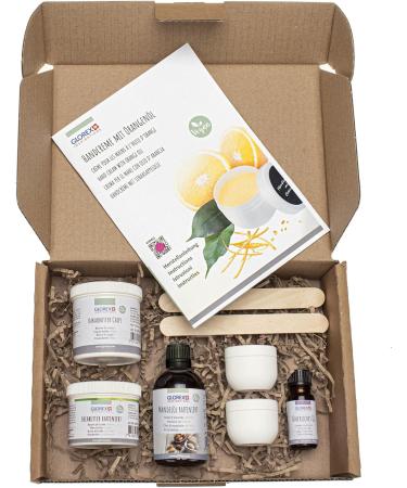 GLOREX 6 1602 400 Natural Cosmetic Starter Kit for Making Approx. 120 ML Hand Cream with Nourishing Orange Oil A Creative Gift Idea Multicolor - Buy Online on GoSupps.com