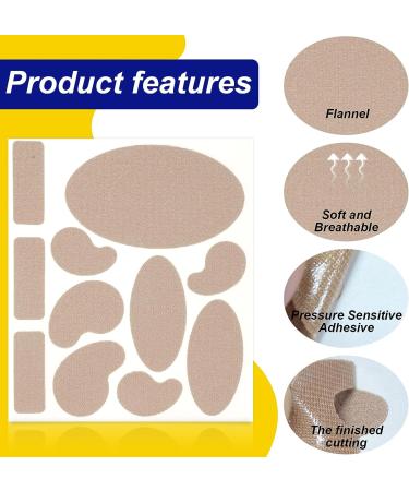 Moleskin Heel Tape - 110 Anti-wear Adhesive Pads for Blister Prevention and Foot Protection - Buy Online on GoSupps.com