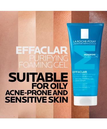 La Roche-Posay Face Wash Gel Cleanser Effaclar Gentle Purifying Foaming Gel for Oily and Sensitive Acne-Prone Skin. Alcohol-free Soap-Free Paraben-free Non-Comedogenic. 200mL - Buy Online on GoSupps.com