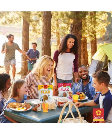 CanMar Organic Milled Golden Roasted Flaxseed 12oz - Gluten-Free & Nut-Free | Omega-3, Fibre, Plant-Based Protein with Toasted Taste - Buy Online on GoSupps.com