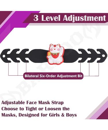 Kids Face Mask Extender Strap I 5 Pack I Face Mask Ear Protector I Earloop Masks Extension I Ear Guards Adjustable Grips I Mask Buckle Belt Head Loop Tightening Strap I 5 Units - Buy Online on GoSupps.com