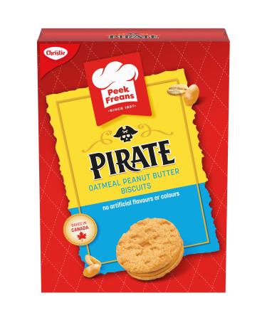 Christie Peek Freans Pirate Peanut Butter Oatmeal Cookies, 300g/10.6 oz., Imported from Canada