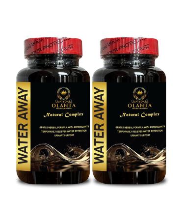 OLANTA TRADE SOLUTION Water Away Pills - Support Urinary Health Herbal Diuretic Supplement for Women & Men Water Balance Support Relieve Water Bloat - 2 Bottles 120 Capsules