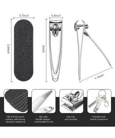 120 Pcs Stainless Steel Nail Clippers & File Set - Manicure/Pedicure Kit for Beauty Salon - Buy Online on GoSupps.com