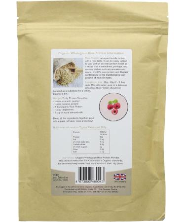 Organic Brown Rice Protein Powder 250g | Greens Organic | Vegan-friendly - Buy Online on GoSupps.com
