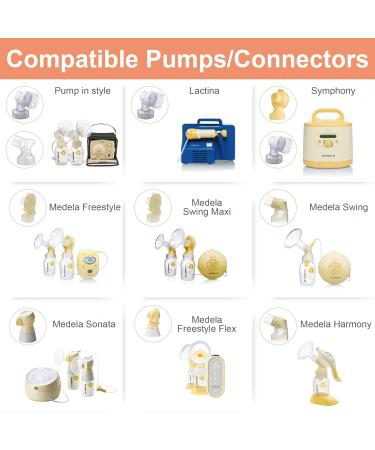 Maymom MyFit 19mm Breast Pump Shields - Compatible with Medela Personal Fit Freestyle Harmony 2 pcs - International Shipping Available - Buy Online on GoSupps.com