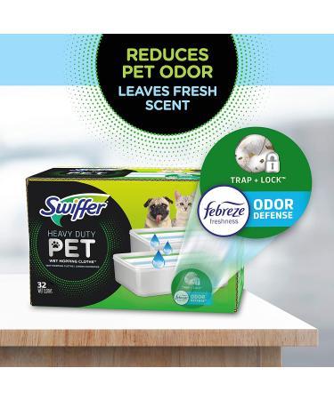 Swiffer Sweeper Pet Heavy Duty Multi-Surface Wet Cloth Refills - Fresh Scent (20 Count) - Buy Online on GoSupps.com