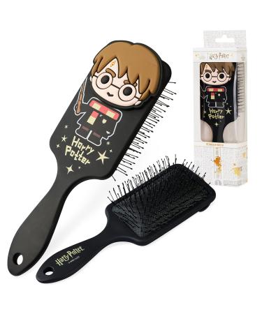 Harry Potter Gifts for Girls Hair Brush for All Hair Types Detangling Styling Women Beauty Accessories Handbag Size Official Product (Black)
