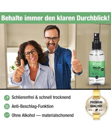Bio-Chem Anti-Fog Glasses Cleaner Spray Set | 100ml + 250ml Refill + Microfiber Cloth | Antistatic & Effective Care for Eyewear - International Shipping Available - Buy Online on GoSupps.com