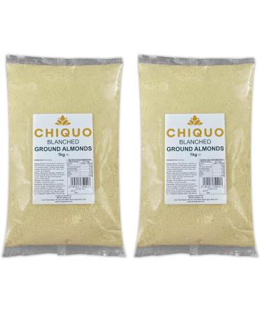 Chiquo Blanched Ground Almonds 1kg - Pack of 2 - Premium Velvety Almond Flour for Keto Baking & Cooking | Snacks | Soups 1kg (Pack of 2) - Buy Online on GoSupps.com